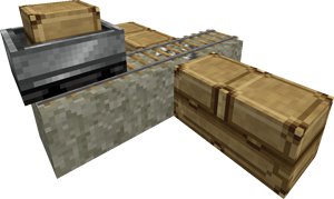 Minecart deposit block